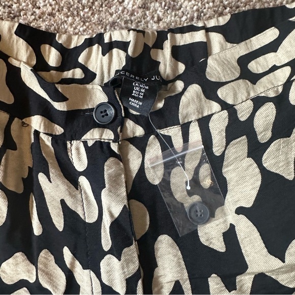 Sincerely Jules Wide Leg High Rise Trousers Black and Gold Womens Sz Medium NWOT - Picture 4 of 7